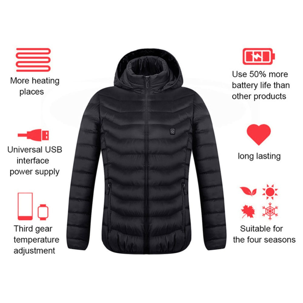 Men's USB Electric Heated Jacket: Stay Warm and Stylish All Winter Long