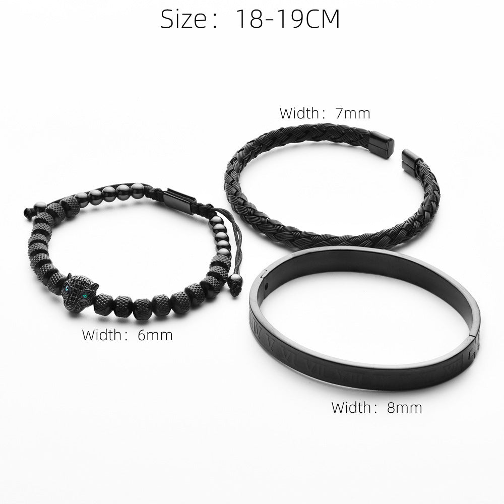 Legacy Luxe Bracelet Set — Black Diamond Edition